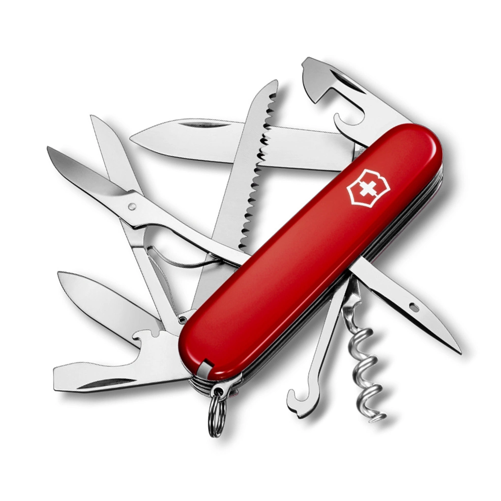 Нож перочинный Victorinox Huntsman, сталь X55CrMo14, рукоять Cellidor®, красный