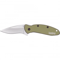 Складной полуавтоматический нож Kershaw Scallion Olive, сталь 420HC, рукоять алюминий купить в Владикавказе